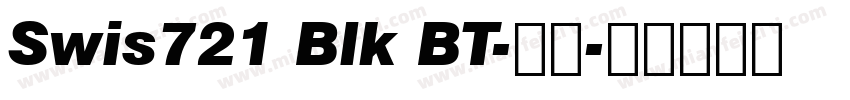 Swis721 Blk BT-常规字体转换